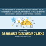 25 Business Ideas Under 3 Lakhs Vivek Bindra Course