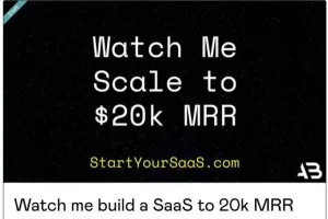 Alex Berman – Watch me build a SaaS to 20k MRR