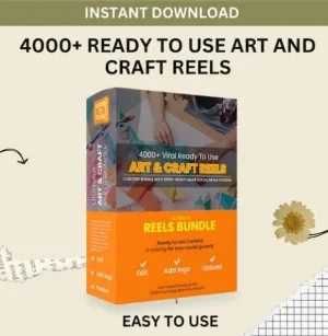 4000+ Viral Ready To Use Art & Craft Reels Collection Bundle