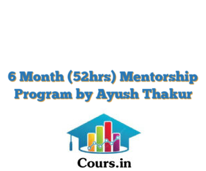 6 Month (52hrs) Mentorship Program by Ayush Thakur