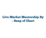Live Market Mentorship  By – Baap of Chart