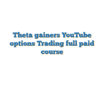 Theta gainers YouTube options Trading full paid course
