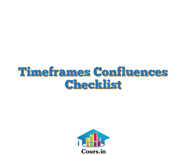 Timeframes Confluences Checklist