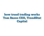 how trend trading works  Tom Basso  CEO, TrendStat Capital