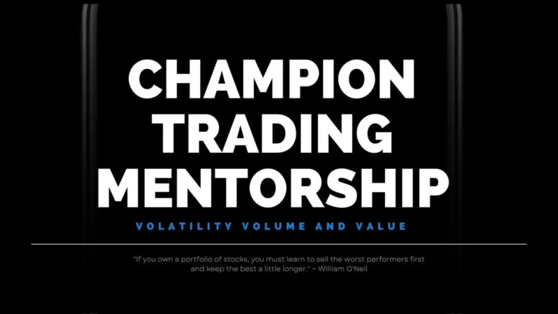 Champion Trading Mentorship Program Course by Rohit Kumar - VVVlearn.com