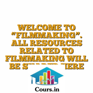 WELCOME TO "FILMMAKING". ALL RESOURCES RELATED TO FILMMAKING WILL BE SHARED HERE