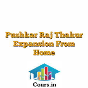 Pushkar Raj Thakur Expansion From Home