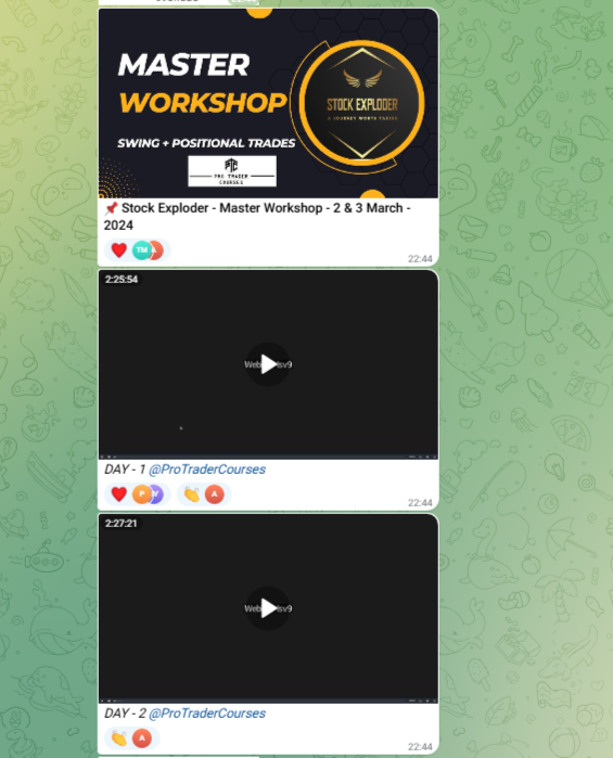 Stock Exploder – Master Workshop – 2 & 3 March – 2024 – Cours.in