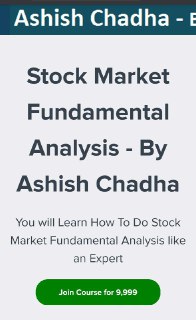 Ashish Chadha fundamental analysis course