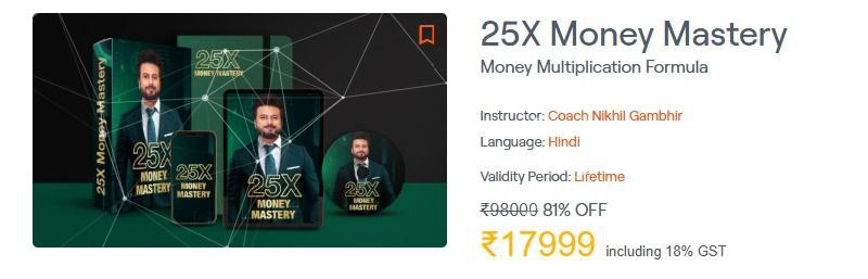 Unlock Financial Success with the 25X Money Mastery Course
