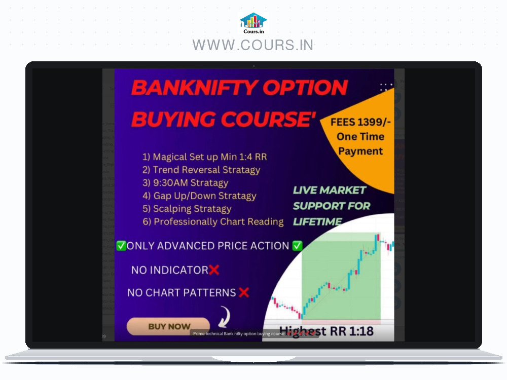 Prime Technical bank nifty option buying course